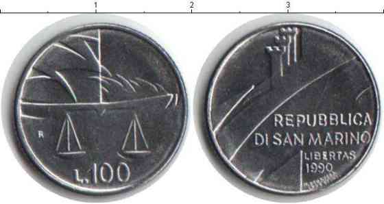 САН МАРИНО. 100 лир 1990г (АР) Полтава