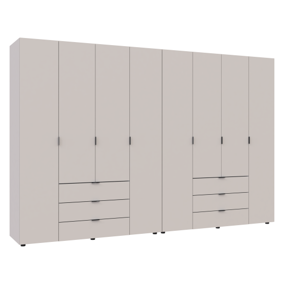 Комплект шкафов для одежды Doros Гелар (2 шт.) 310х49,5х203,4 см Кашемир (DRS-011243) Львов