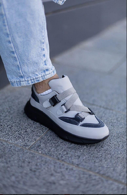 Abbi Кроссовки женские ABBI синие натуральная кожа размер 37 (CORI-02 4133) Коломия - фото 1