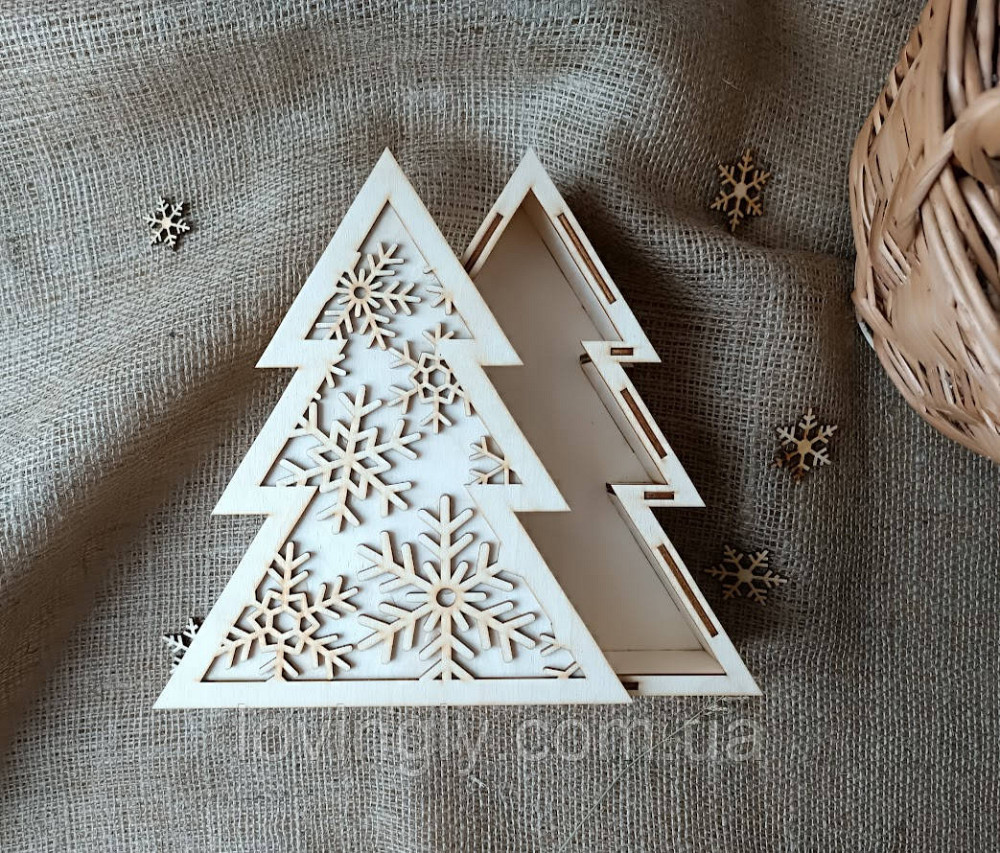 Коробка для подарка в виде елки 24см. Ирпень - изображение 3