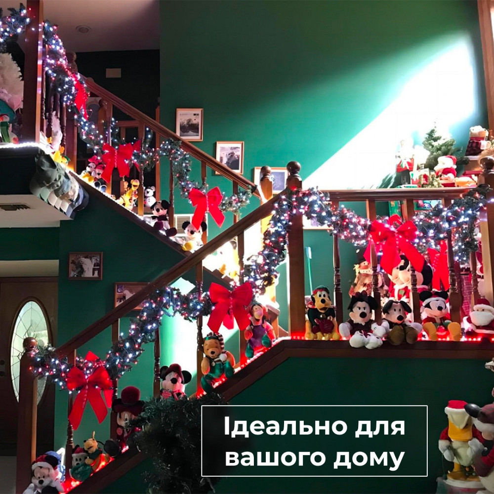 Гирлянда нить светодиодная GarlandoPro 190 LED лампочек 18м 8 режимов лед гирлянда W400LEDML Киев - изображение 6