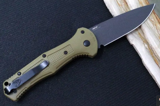 Ніж викидний Benchmade K2042, 440 - Олива Дніпро