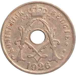 25 сантимів. 1926 рік, Бельгія. (Belgie) Полтава