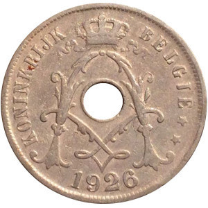 25 сантимів. 1926 рік, Бельгія. (Belgie) Полтава - фото 1