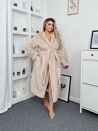 Жіночий теплий домашній махровий халат двостороння махра Одеса