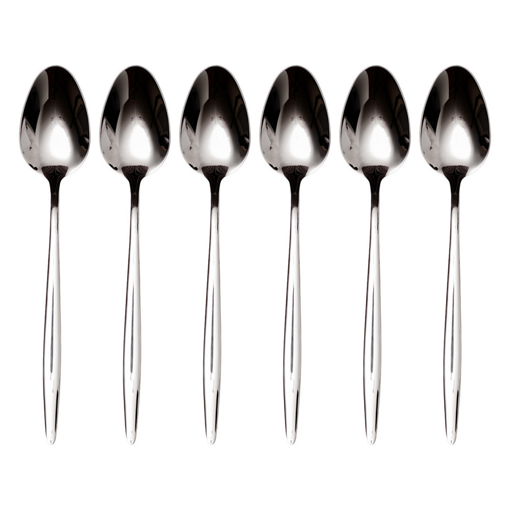 Набір столових ложок 6 штук нержавіючої сталі 21 (см) Срібло HP-8-27 Київ - фото 2