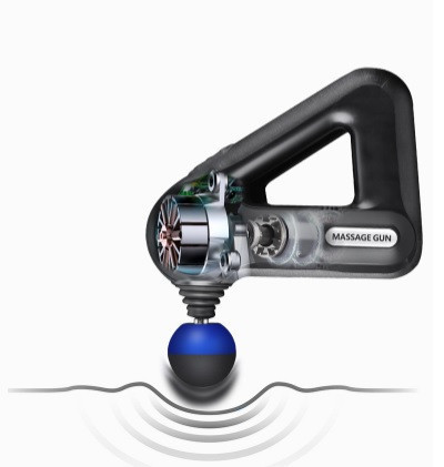 Перкусійний масажер c 9 насадками Sk-8890 Ударний масажер тригерних точок 2500 mAh Вінниця - фото 11