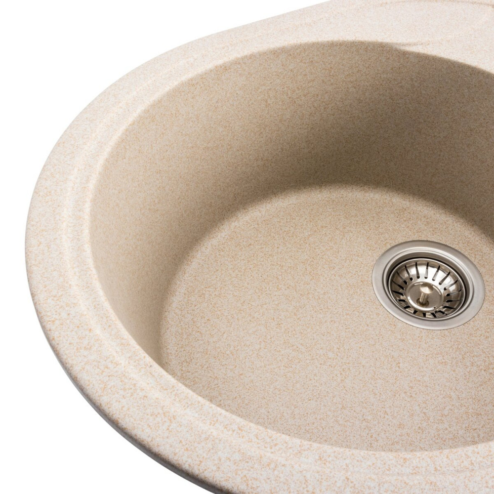 Гранітна мийка для кухні VALESO ONYX 5847 матова Сафарі Коломыя - изображение 4