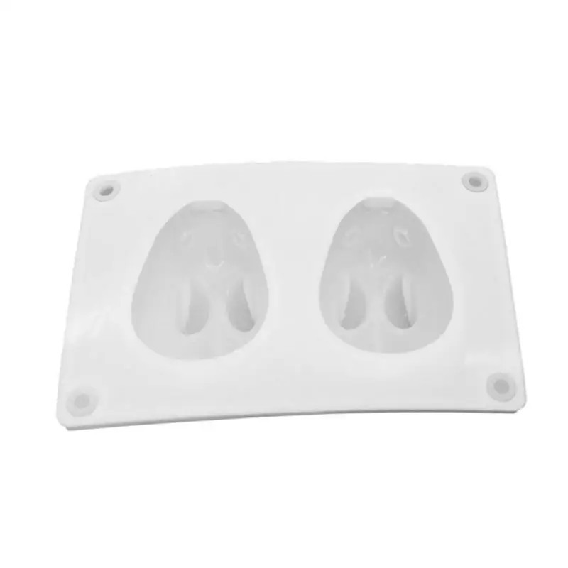 Молд силиконовый Кролики 12 на 8 см белый Киев - изображение 7