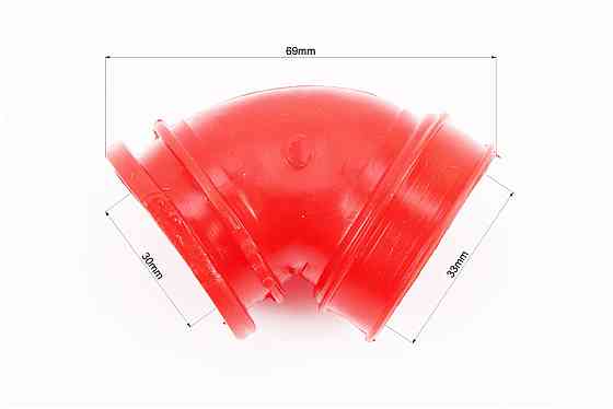 Патрубок фільтра повітряного Suzuki AD50, силікон (ЧЕРВОНИЙ) Киев