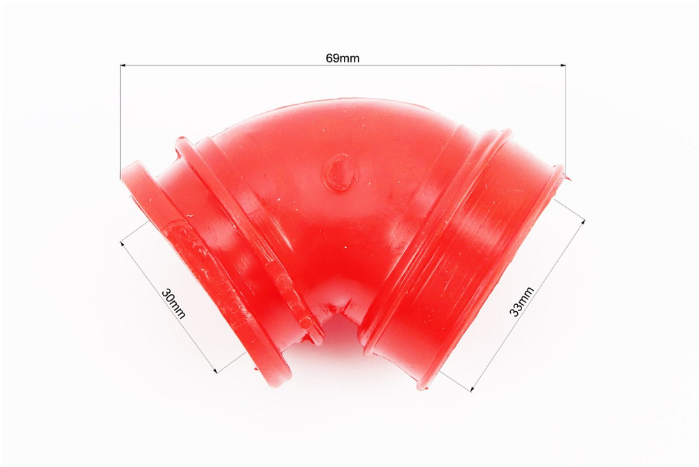 Патрубок фільтра повітряного Suzuki AD50, силікон (ЧЕРВОНИЙ) Киев - изображение 2