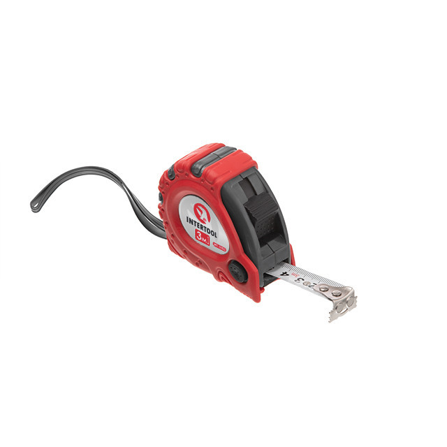 Рулетка с металлическим полотном, с фиксатором, 3 м, 16 мм, 