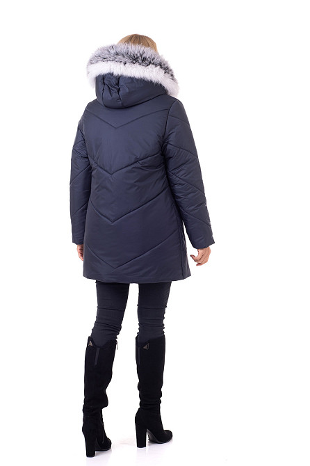 Женская зимняя куртка с натуральным мехом.48-62р Киев - изображение 3