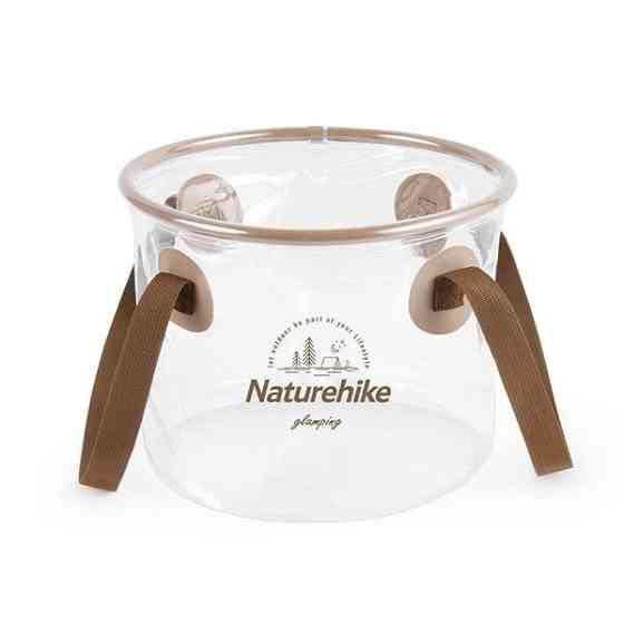 Складаний контейнер-відро для води Naturehike NH20SJ040 із ПВХ 20л (Прозоре) Вінниця