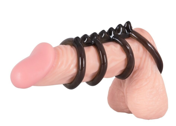 Насадка из четырех колец Bad Kitty Cock4 rings Sex Aura Киев