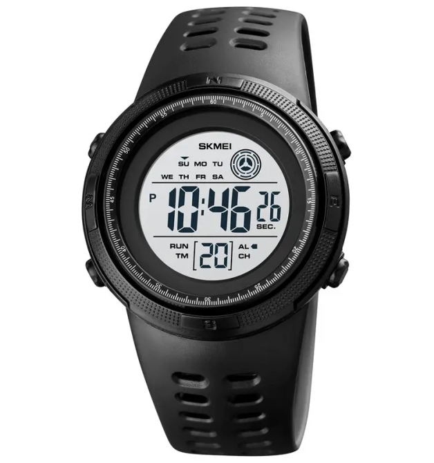 Годинник дитячий наручний спортивний Skmei 1773 (Чорний з білим) Київ - фото 1