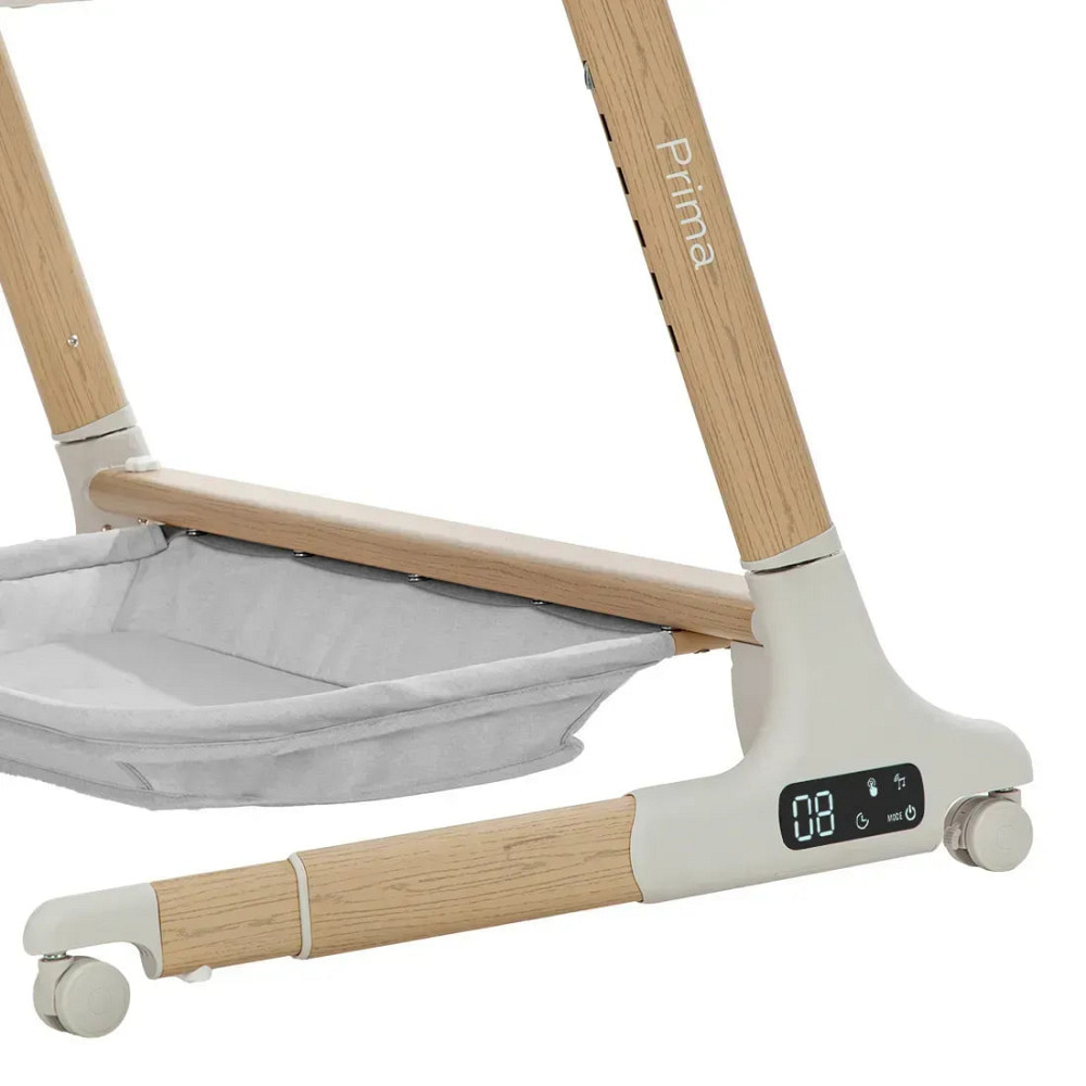 Дитяче ліжечко Carrello Prima CRL16503 Cloud Grey електронне укачування 6 рівнів висоти матрац Bluetooth Кривий Ріг - фото 4
