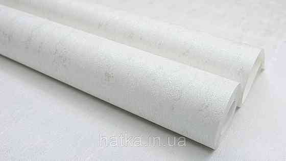 Обои метровые виниловые на флизелине Sintra Structure однотонные мазки светло серые серебристые 521151 Киев