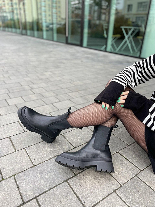 SOTHBY'S Черевики жіночі Sothby 's M-1083 чорні (зима, шкіра натуральна) (5314) 38р.39р.40р. 39 Коломия - фото 4