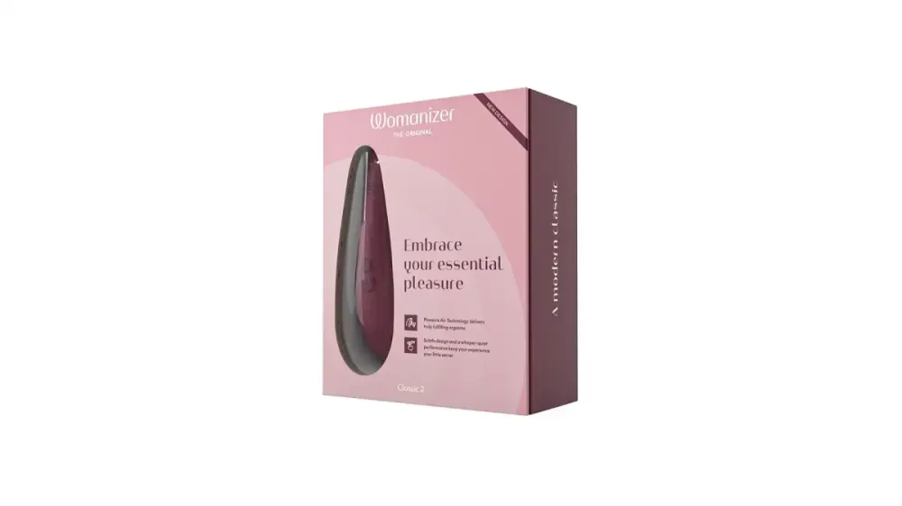 Вакуумний кліторальний стимулятор Womanizer Classic 2 - Bordeaux, 10 режимів, функція Afterglow Львів - фото 8