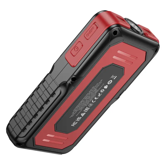 Пускозарядное устройство Hoco QS3 10000mAh (повербанк и фонарик) Черный Винница