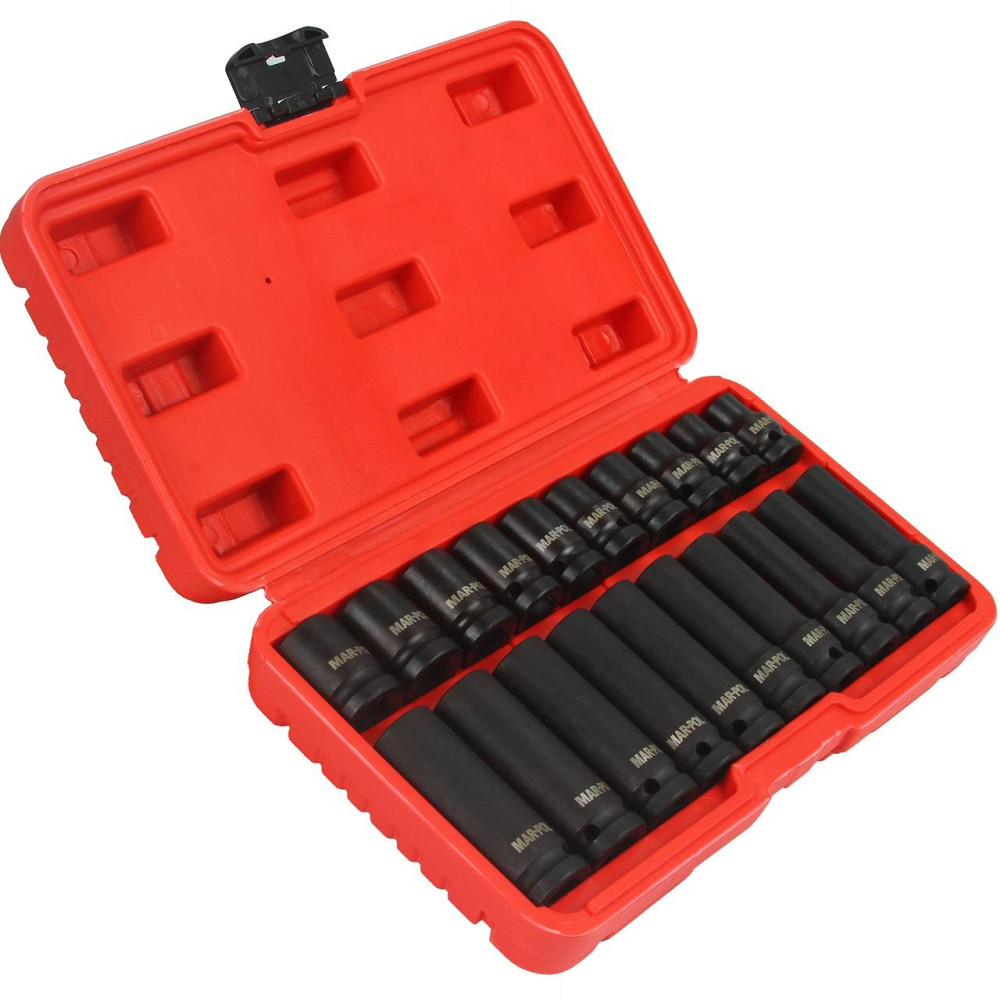 Набор ударных торцевых головок 1//2