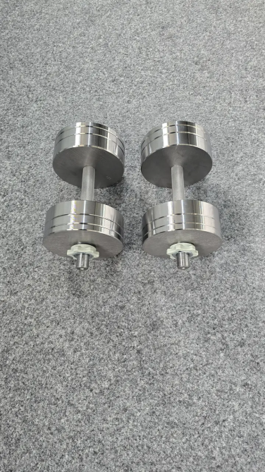 Гантели наборные 2 по 22 кг металлические без покрытия Kachai Zelezo Iron Pro Киев - изображение 1