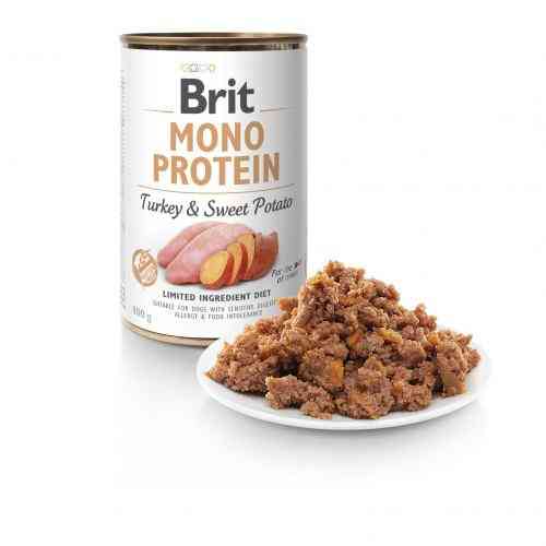 Корм влажный Brit Mono Protein Turkey and Sweet Potato для собак с индейкой и бататом 400 г Киев
