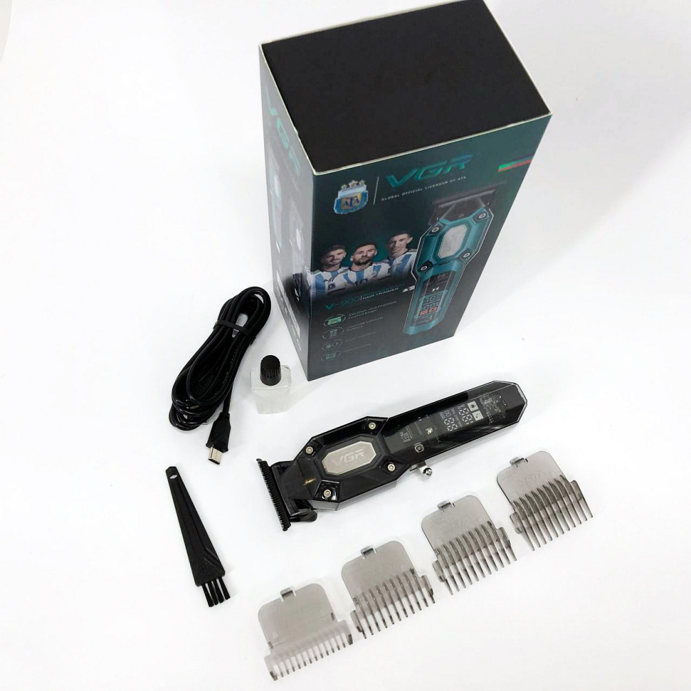 Портативна ручна машинка для стрижки волосся, Професійний тример з насадками, Машинка для підстригання PG-76 Івано-Франківськ - фото 6