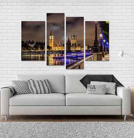 Модульна картина Нічний Лондон Art-69_4Модульная картина Нічний Лондон Art-68_4 Київ