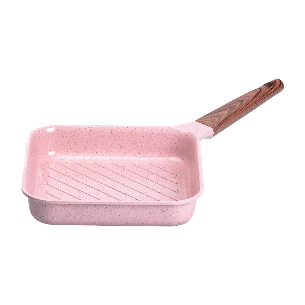 MGC Сковорода-гриль алюмінієва, квадратна, 2,5 л, з антипригарним покриттям, 24 см MGC Pink HP- Киев - изображение 1