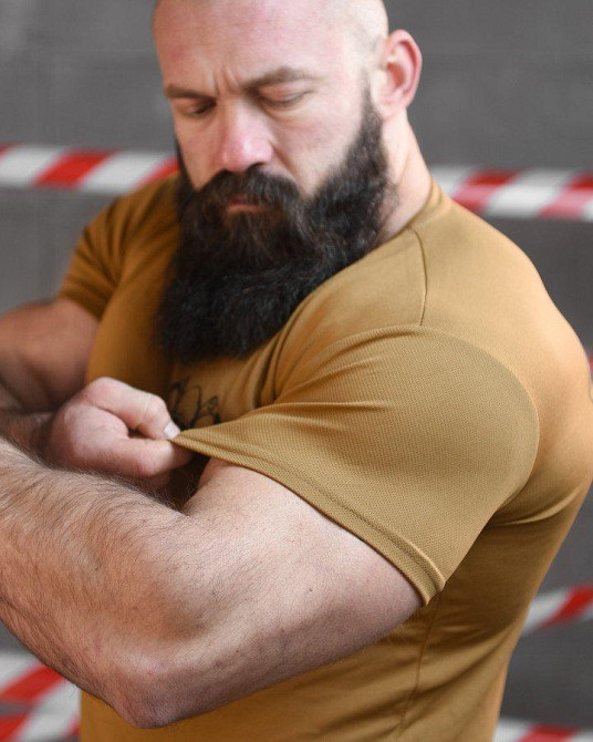 Тактична потовідвідна футболка SABUR ВІКІНГ КАЙОТ ВТ6793 Одеса - фото 6