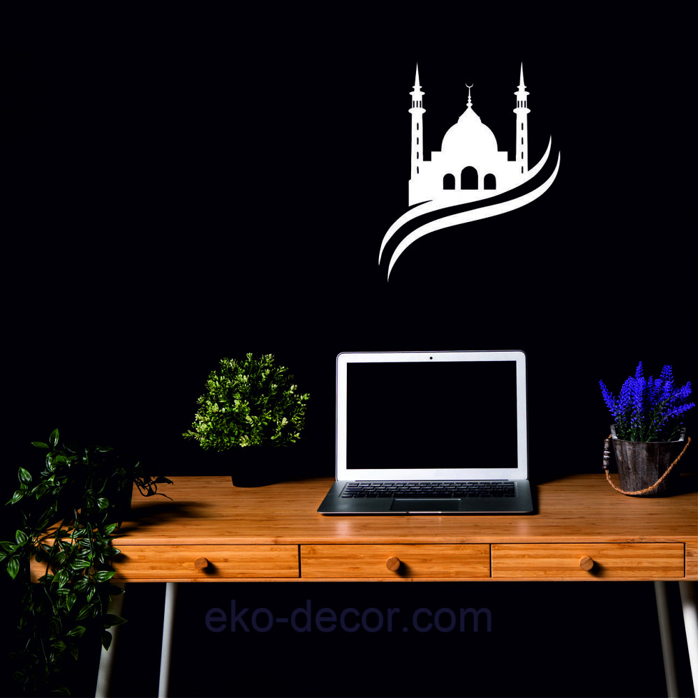 Декоративне настінне Панно «Іслам» Декор на стіну 70*57 см, Білий Київ - фото 7