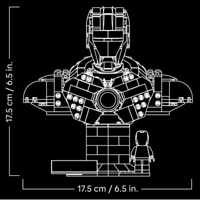 Конструктор LEGO Marvel Погруддя Залізної Людини MK4 (76327) Вінниця - фото 12