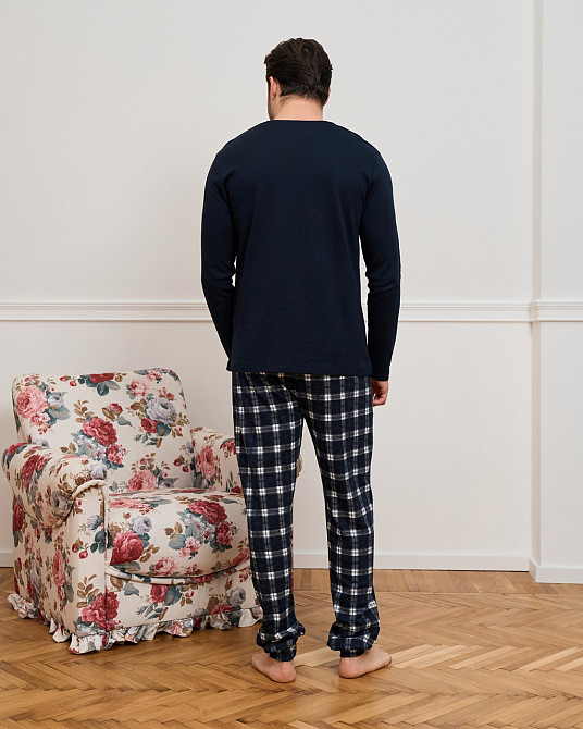 Чоловічий комплект зі штанами в карту — Інтерлок Tom John 93541 XL Київ - фото 4