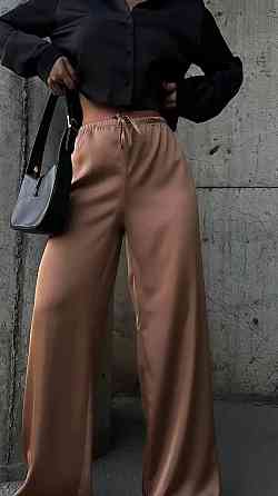 Жіночі стильні штани шовк Армані Шоколад, 42/44 Одеса