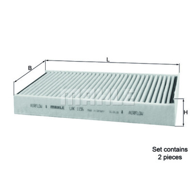 Фильтр салона Mahle LAK1156/S Винница - изображение 1