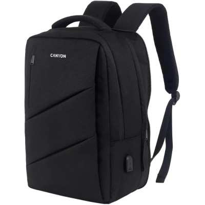 Рюкзак для ноутбука Canyon 15.6" BPE-5 Urban, USB, 12-18L, Black (CNS-BPE5B1) Вінниця - фото 2
