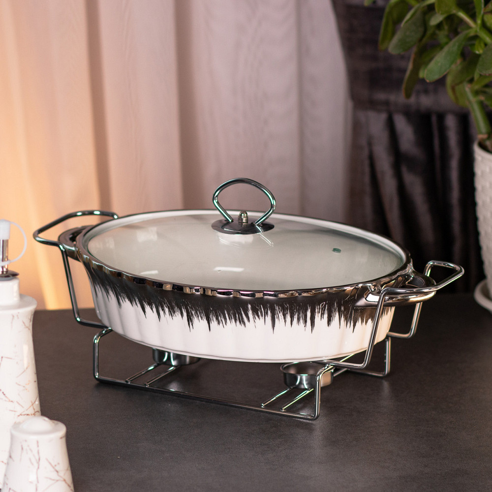 Yiwu Мармітниця 2 л настільна овальна з кришкою Коломия - фото 2