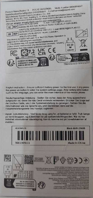Новый | Redmi 13 8\256 | Упакован | NFC. Киев - изображение 3