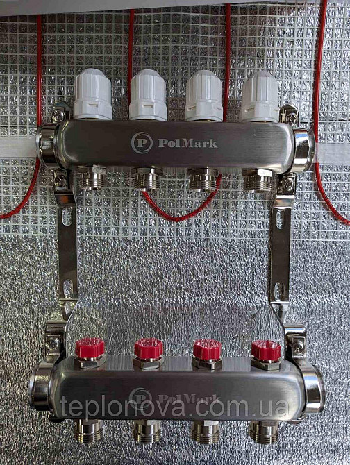 Коллектор нержавейка на 7 пар выходов  