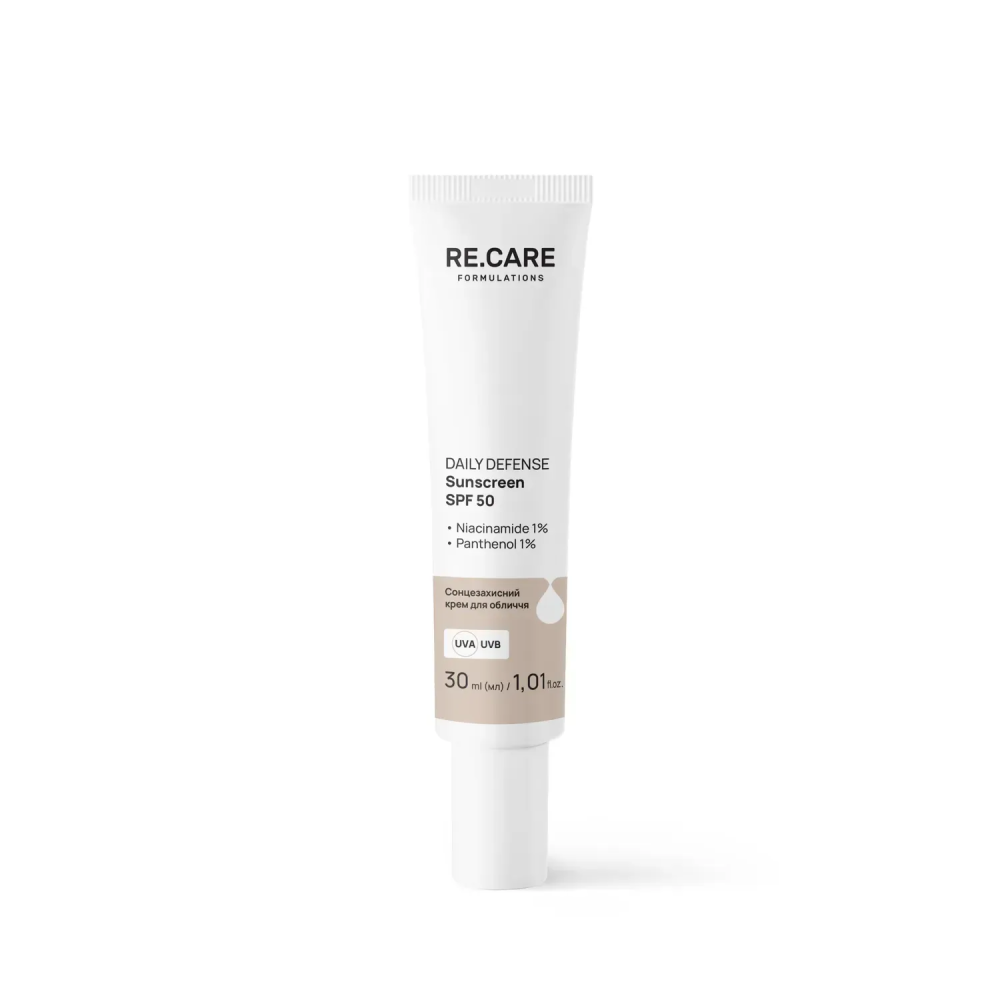 Солнцезащитный крем для лица Daily Defense Sunscreen SPF 50 RE.CARE 30 мл Киев - изображение 9