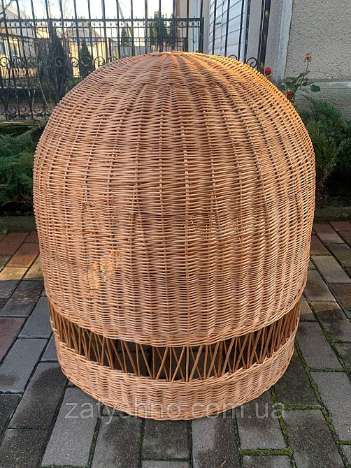 Большая плетеная люстра кофейная из целой лозы Киев - изображение 4