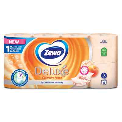 Туалетная бумага Zewa Deluxe Персик 3 слоя 8 рулонов (9011111035721/7322541171791) Винница