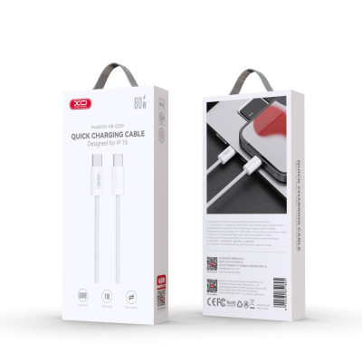 Дата кабель USB-C to USB-C NB-Q259 60W White XO (XO-NB-Q259-WH) Винница - изображение 5