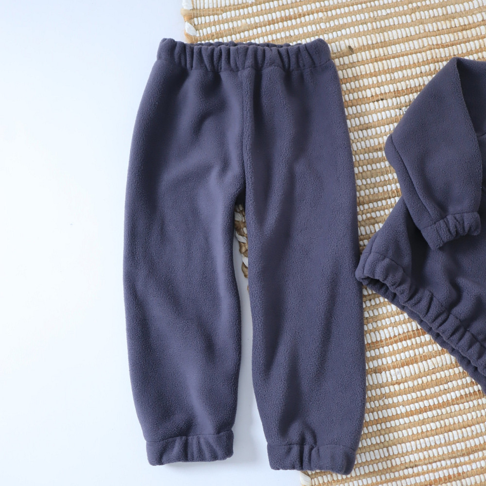 Детский теплый Флисовый термо костюм (толстовка + штаны) Темно-синий Каменец-Подольский - изображение 5