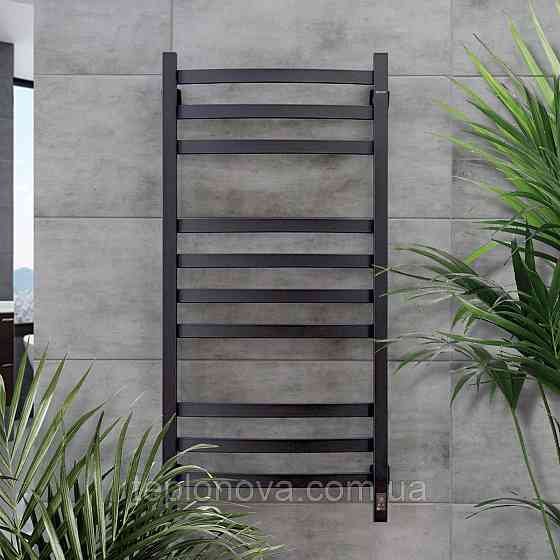 Полотенцесушитель электрический Navin Avalon 480х1000 Sensor левый, черный муар Черновцы