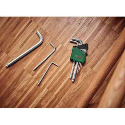 Ключ Bosch шестигранный, набор 9шт, шаровидный наконечник (1.600.A02.BX9) Винница