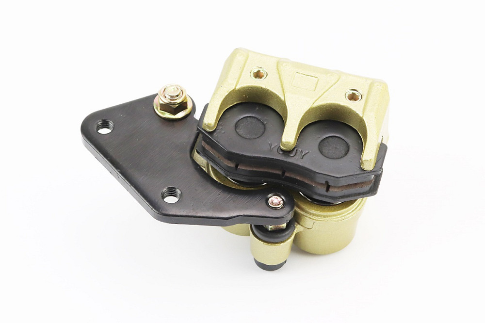 Гальмівний супорт задньої системи (двопоршневий)+колодки ТИП №3, золотистий Київ - фото 2