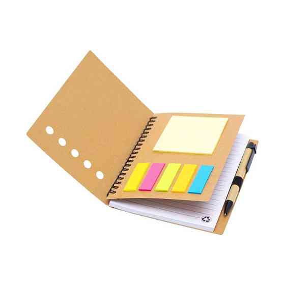 Блокнот В6 на спирали JX002 с набором стикеров и ручкой Винница